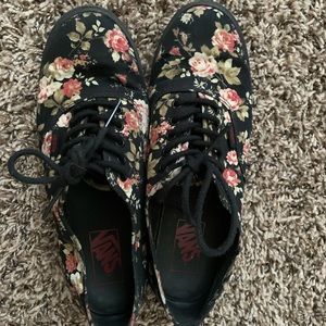 Size 8 floral Vans